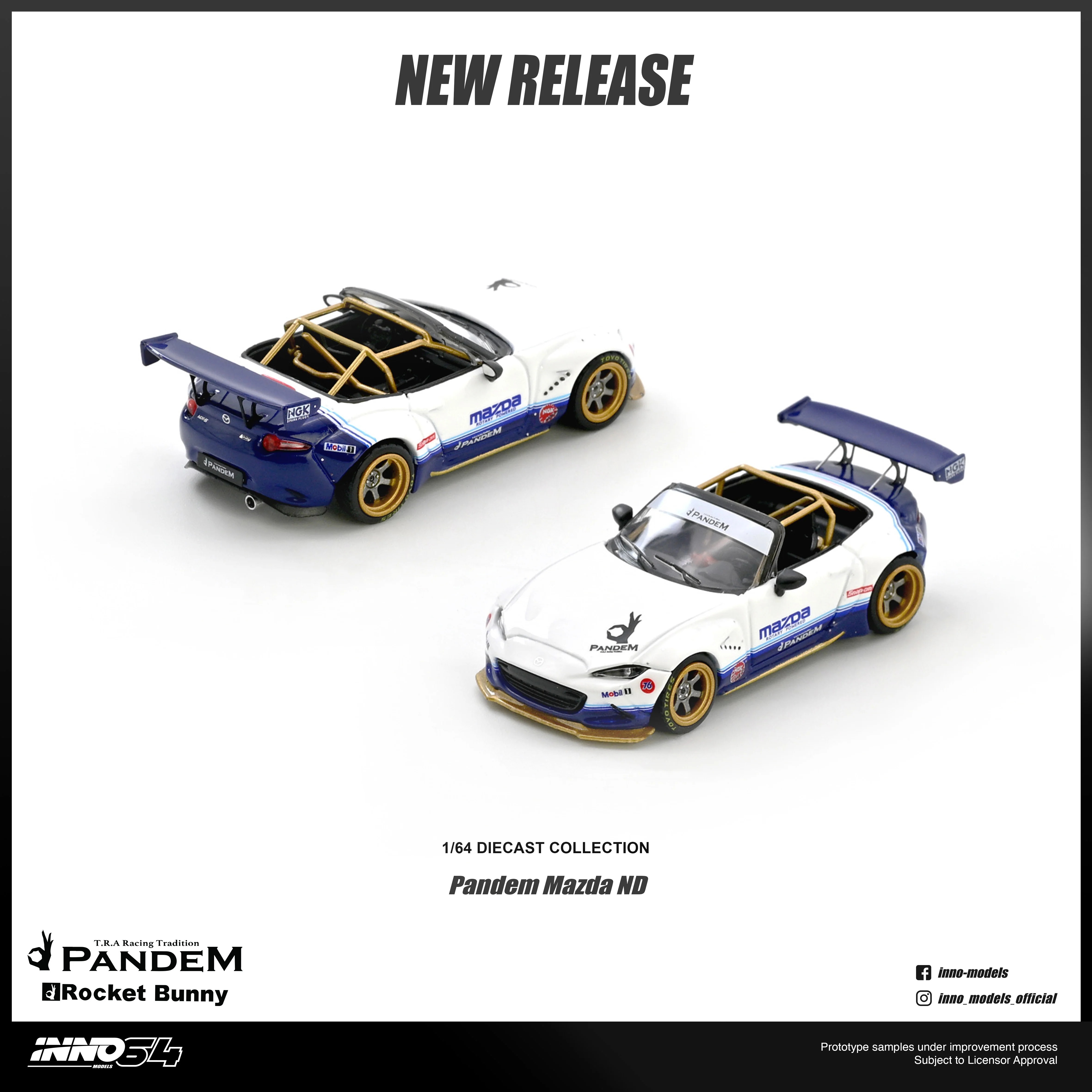 INNO64 1/64 Mazda MX-5（ND）Miata「PANDEM ROCKET BUNNY」V1.0