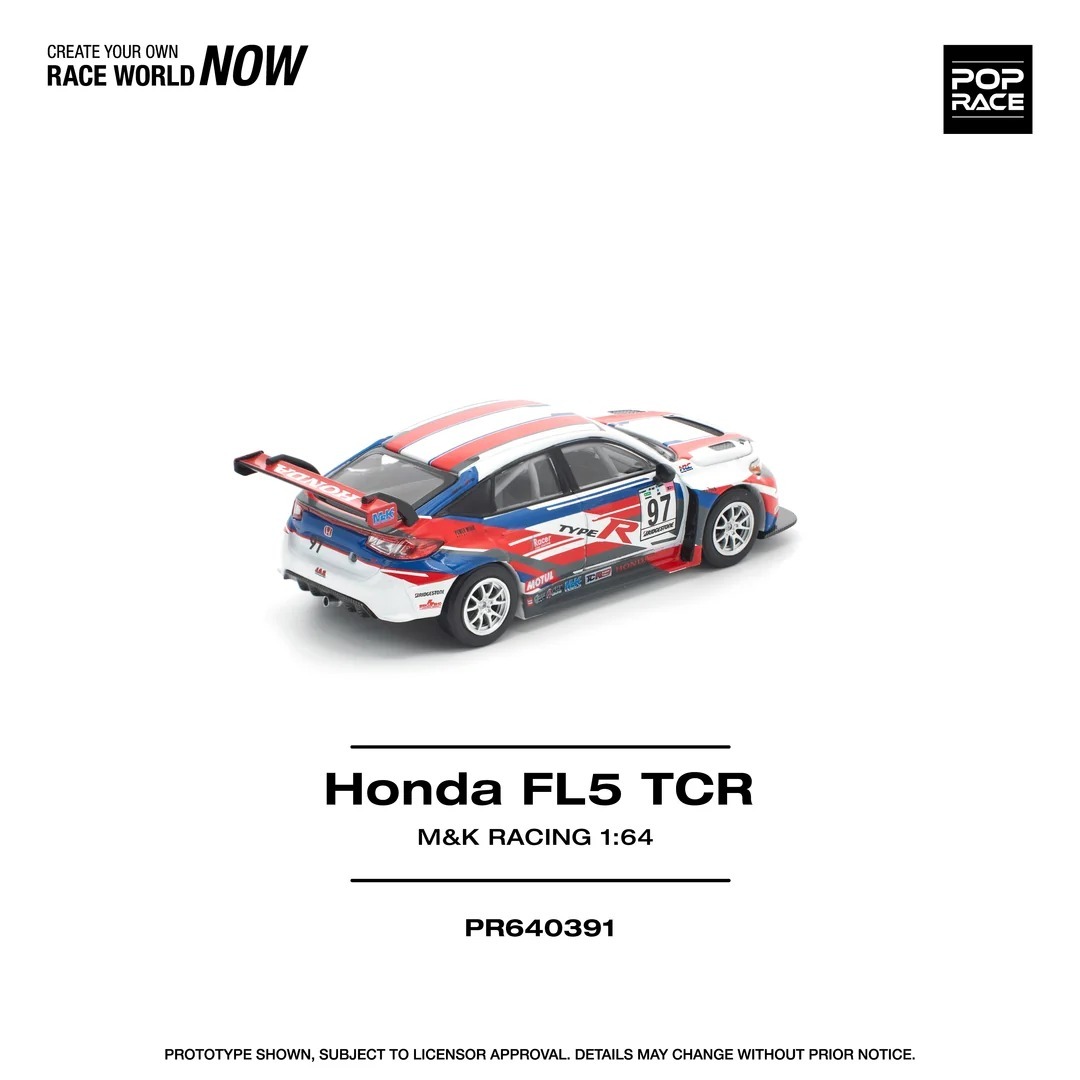 POP RACE 1/64 Honda Civic Type R（FL5）TCR－M&K Racing