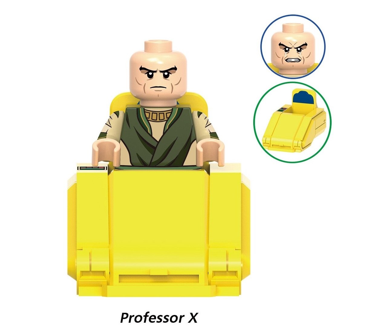 X-Men Professor X Custom Minifigures Fit Lego G0222 GH0949