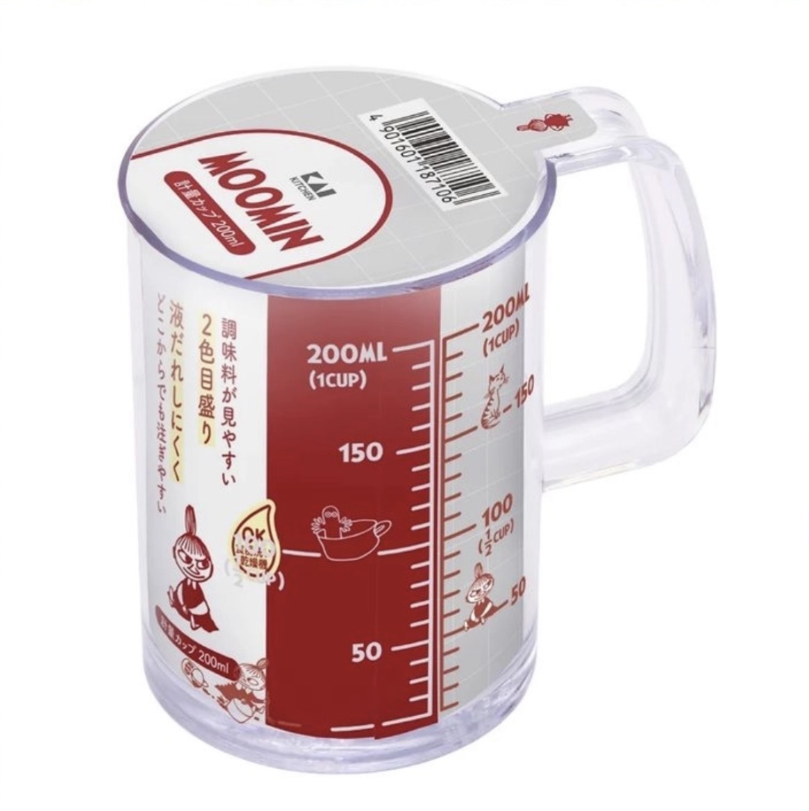 JP 阿美造型量杯 200ml 紅 7106 TK260924