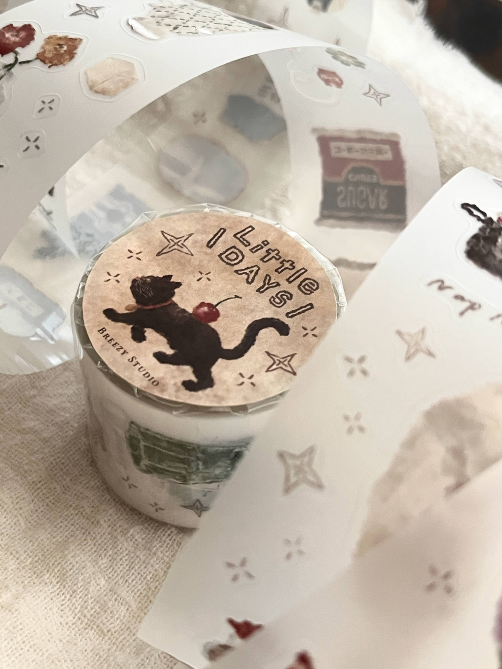 微瘋畫室．小日子 3.5cm割型霧面PET膠帶 <整捲/分裝>