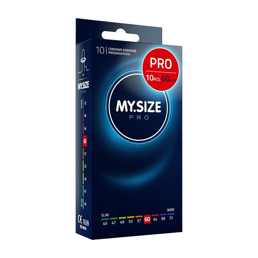 My Size Pro 60mm 大碼 10片裝 純素低敏乳膠安全套