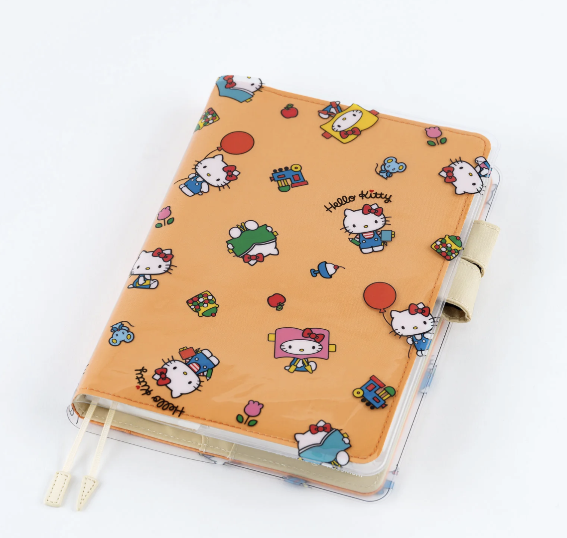 HELLO KITTY A5透明書套 Hobo手帳專用｜日本Hobonichi ほぼ日手帳