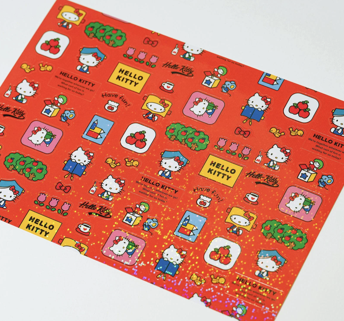 HELLO KITTY 閃亮手帳貼紙｜日本Hobonichi ほぼ日手帳