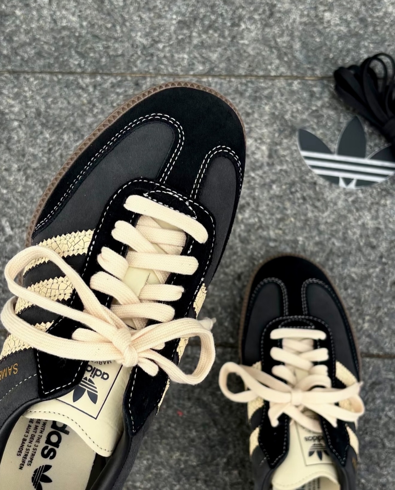 Adidas Samba OG Carbon Warm Vanilla Gum 復古裂紋 KK2268