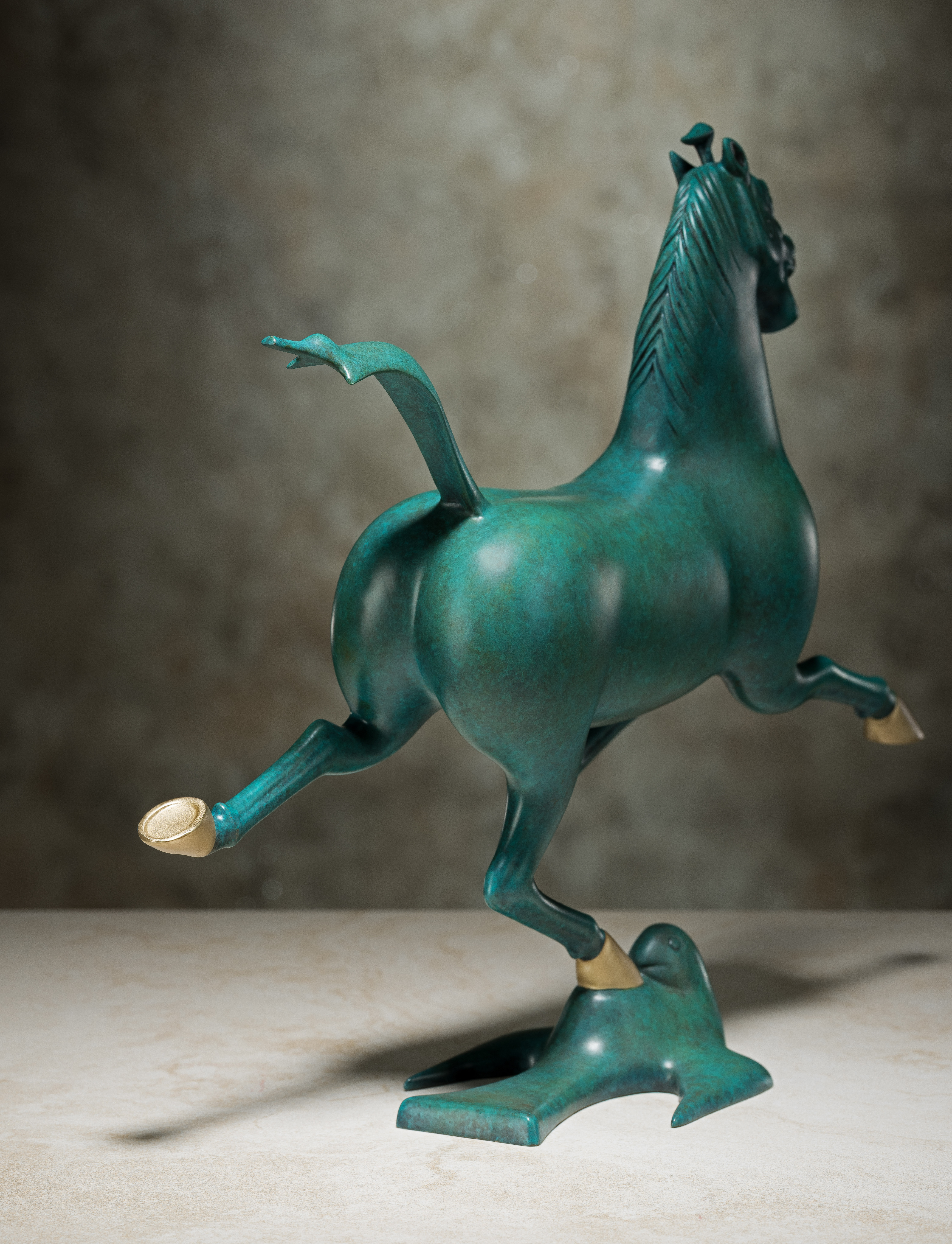銅奔馬(馬踏飛燕)｜銅作工藝品