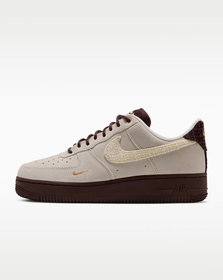 【預訂】 NIKE AIR FORCE 1 奶油深棕格紋-WOMEN