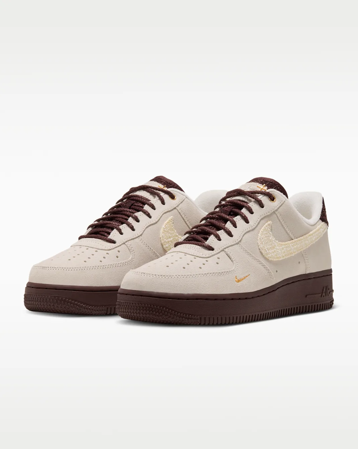 【預訂】 NIKE AIR FORCE 1 奶油深棕格紋-WOMEN