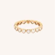 英國代購- ASTRID & MIYU Heart Bezel Band Ring