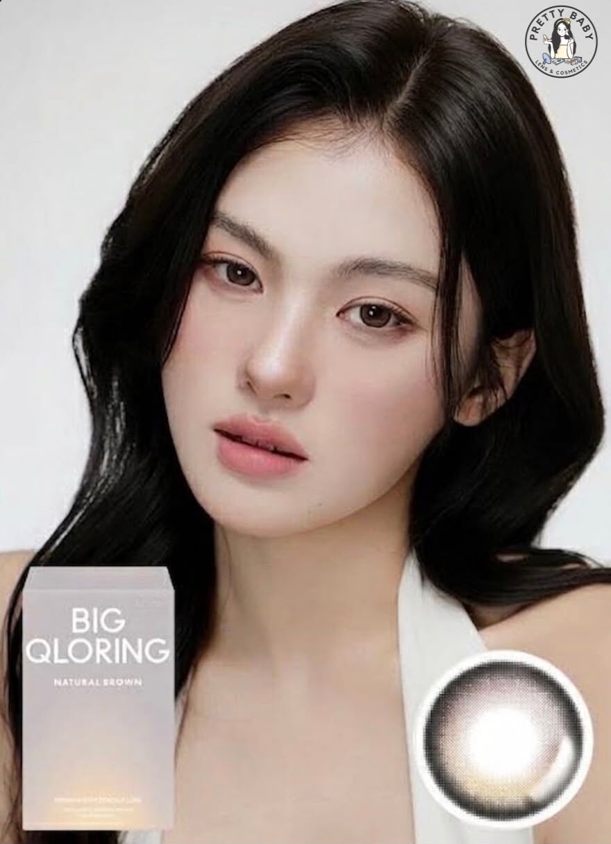 [13.8mm 加大版] Lensme Akma Month Big Qloring Natural Brown｜月拋彩妝隱形眼鏡｜每盒2片