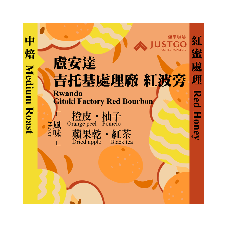 [中焙] 盧安達 吉托基處理廠 紅波旁 [紅蜜處理]