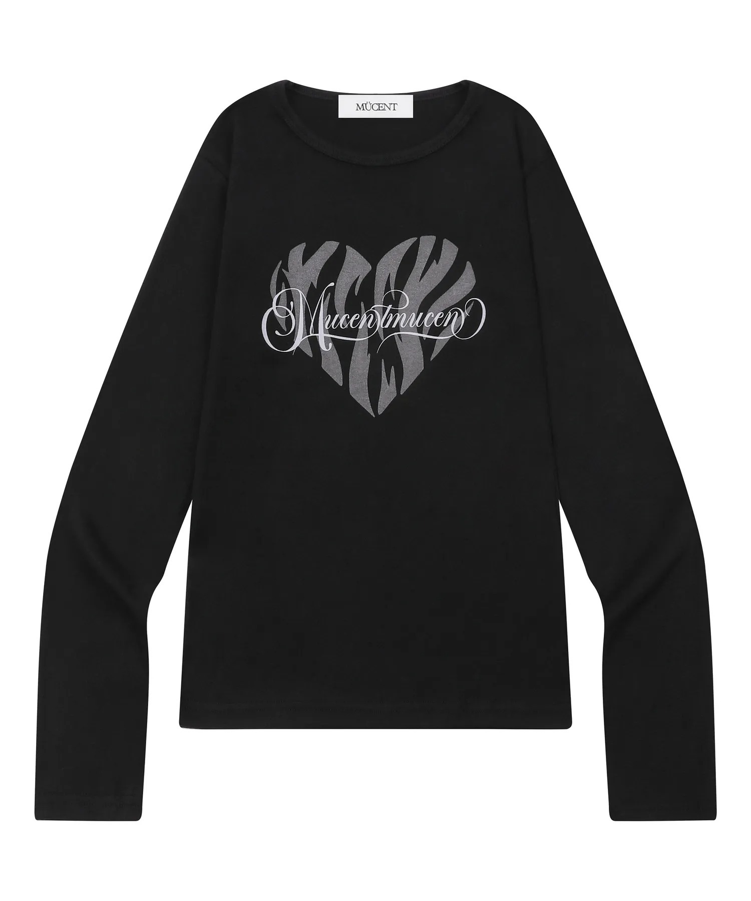 MUCENT RELVOR JIBRI HEART LONG SLEEVE TEE
