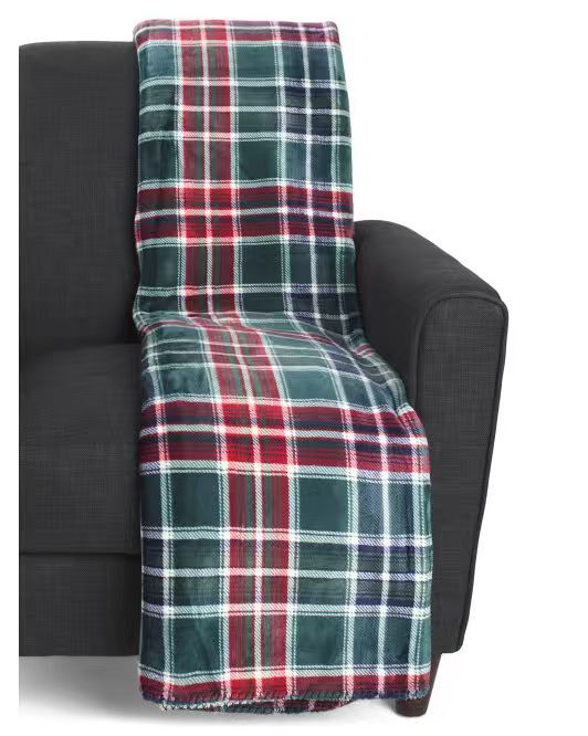 【預購】TOMMY HILFIGER N092503 毛絨格仔毯子