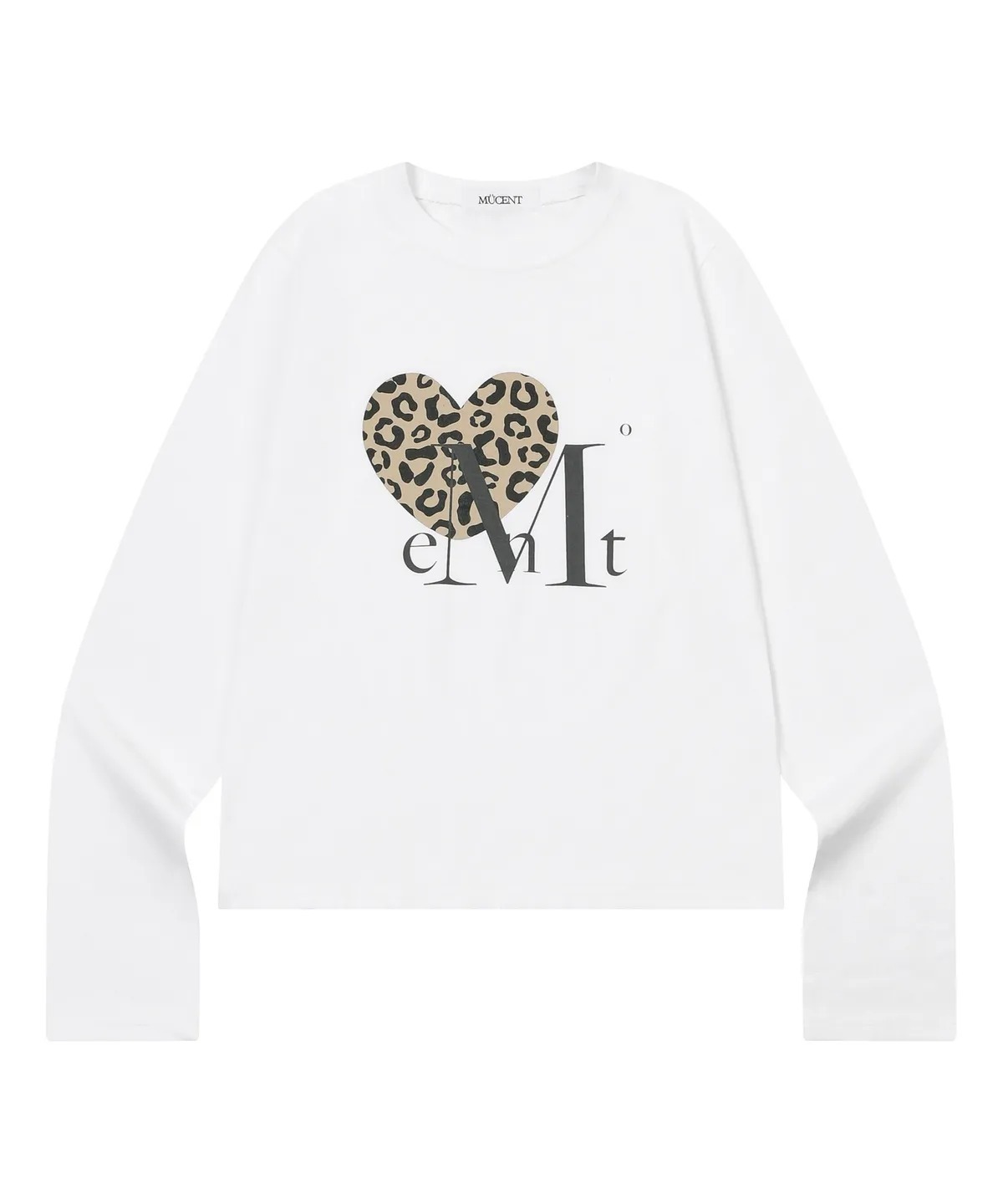 MUCENT Sierra Leopard Heart Long Sleeve T