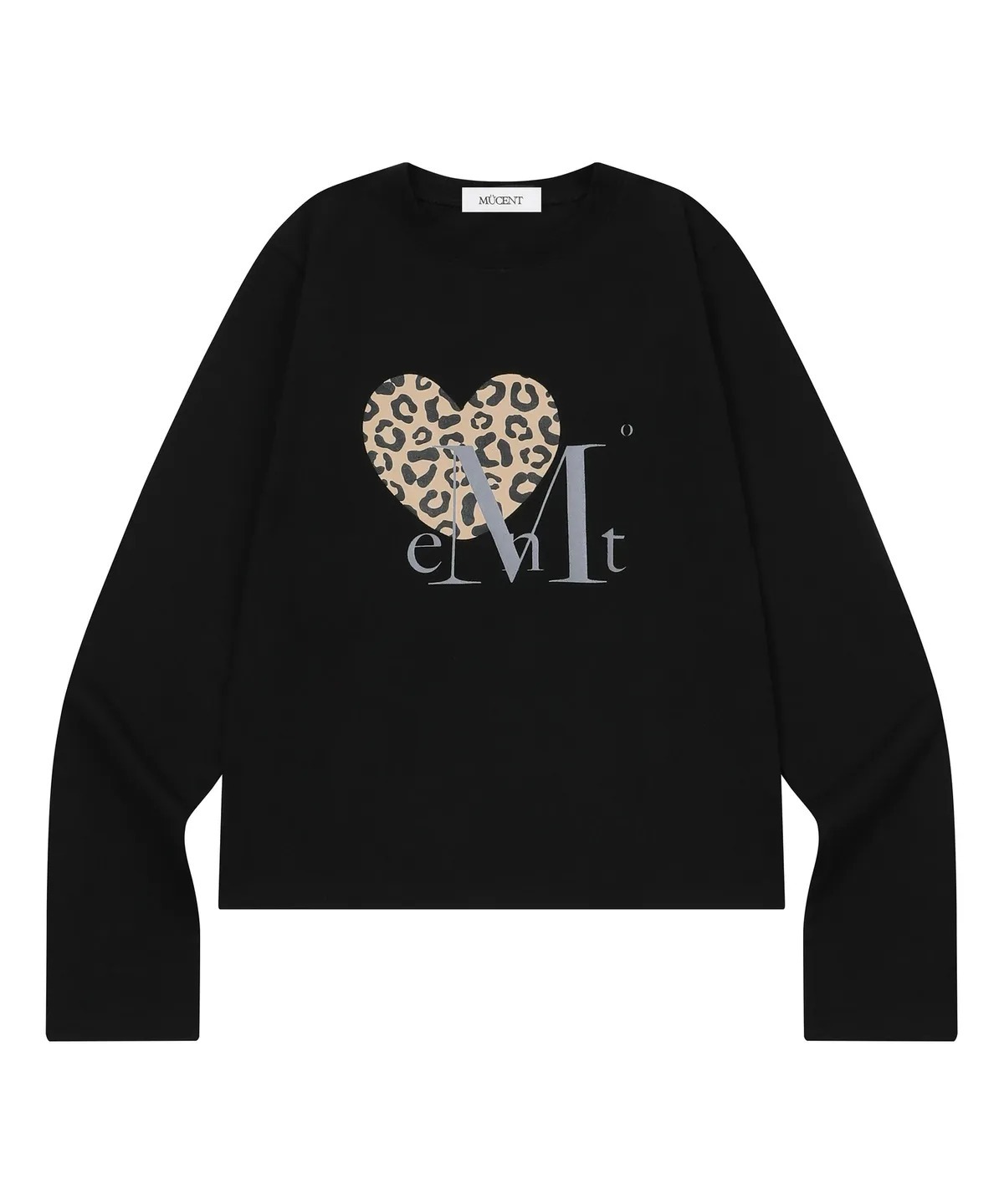 MUCENT Sierra Leopard Heart Long Sleeve T
