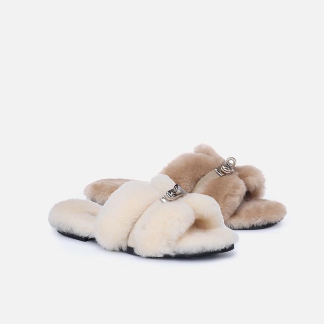 【2色入】UGG Ozlana 2026AW Elyse Shearling Slipper
