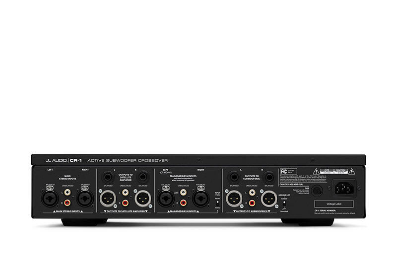 JL Audio CR-1 背板 平衡及非平衡輸入輸出 官方圖片