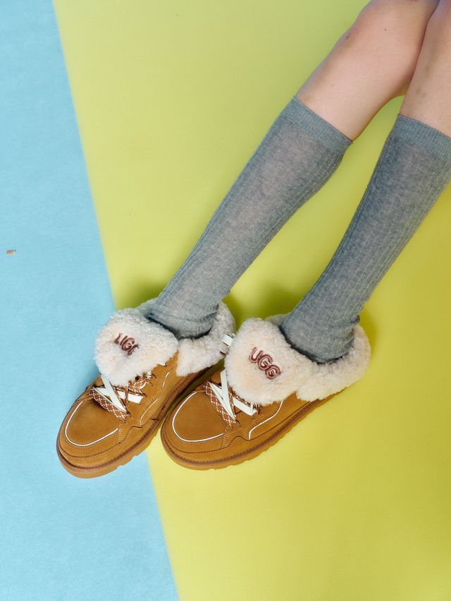 【2色入】UGG Ozlana 2026AW Logo Shearling Sneaker Loafer (Detachable Feature)