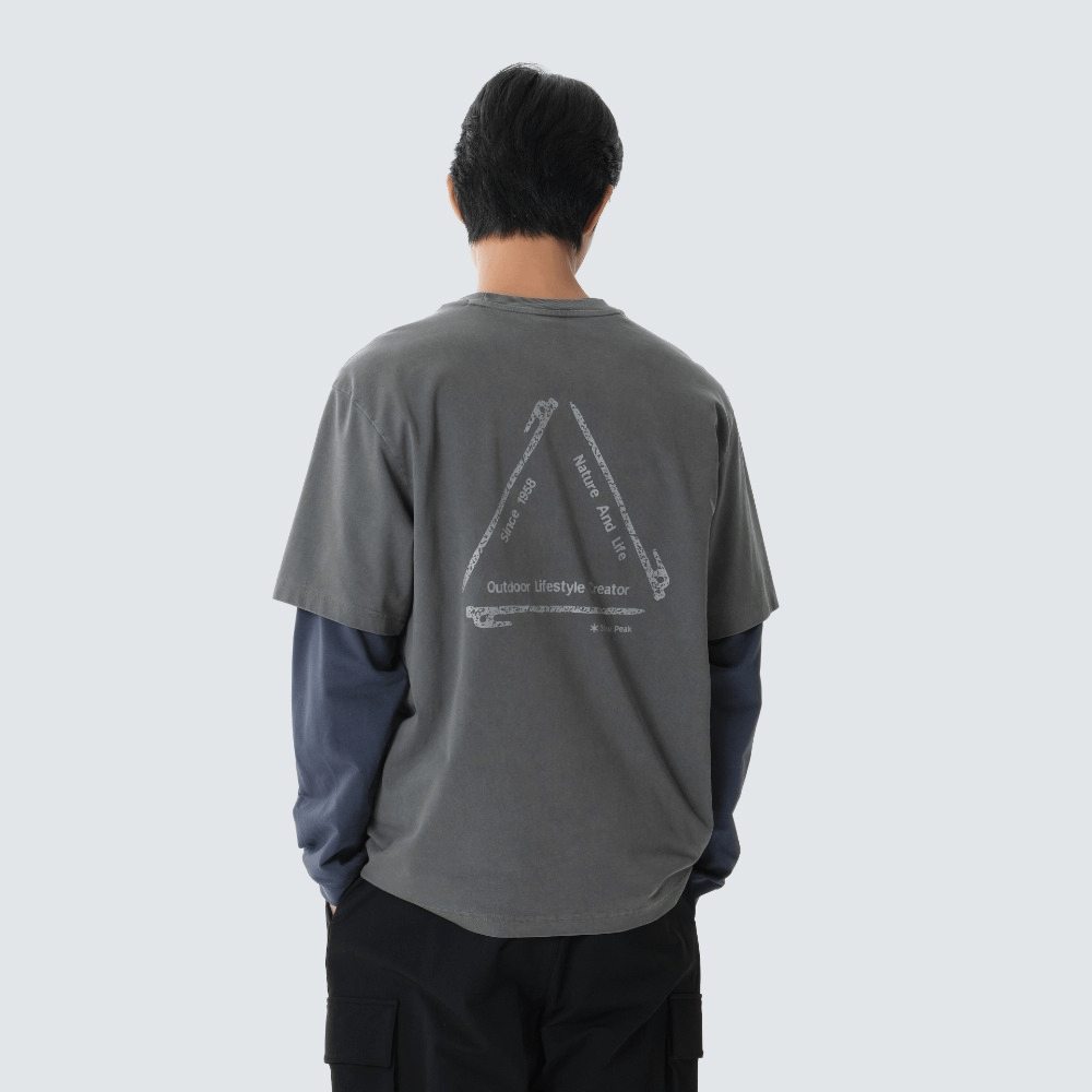 Snow Peak｜Pigment Dyeing Graphic Short Sleeve T-Shirt S26FUF-TS66 [3 colors] SN49