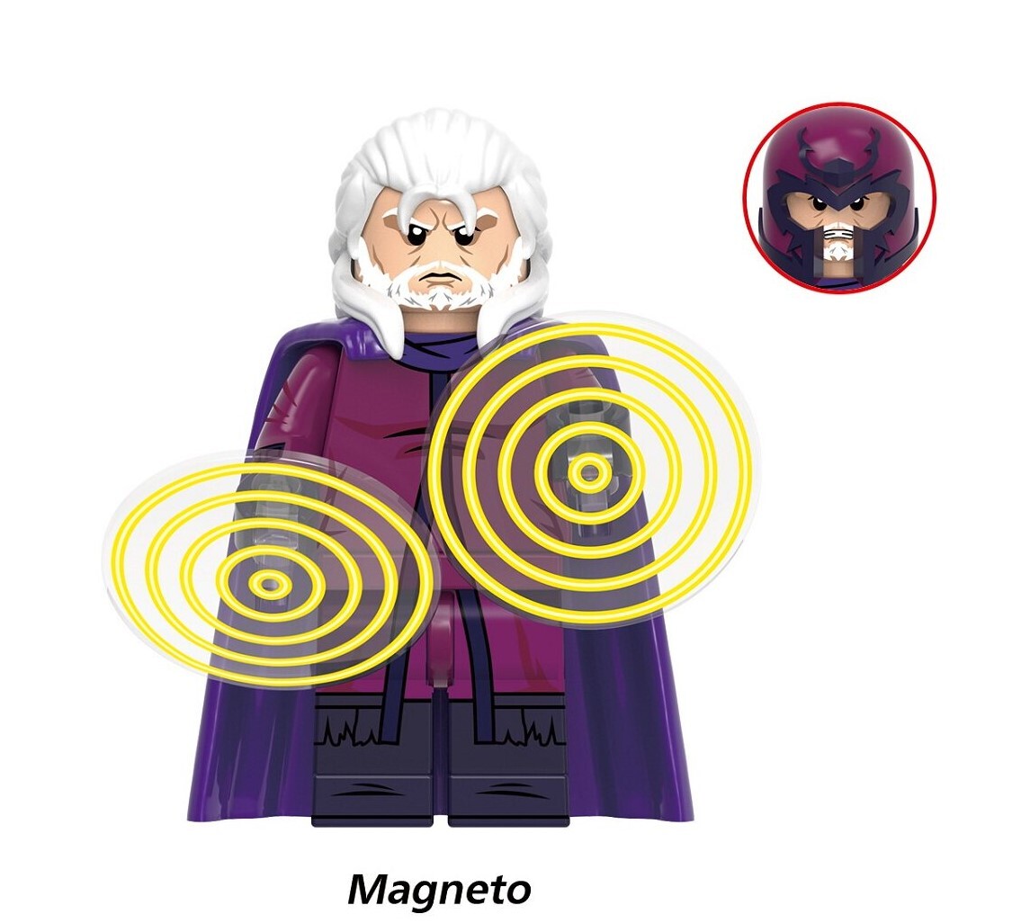 X-Men Magneto Custom Minifigures Fit Lego G0222 GH0955