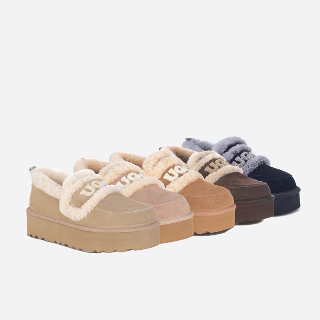 【5色入】UGG Ozlana 2026AW Logo Shearling Platform Loafer