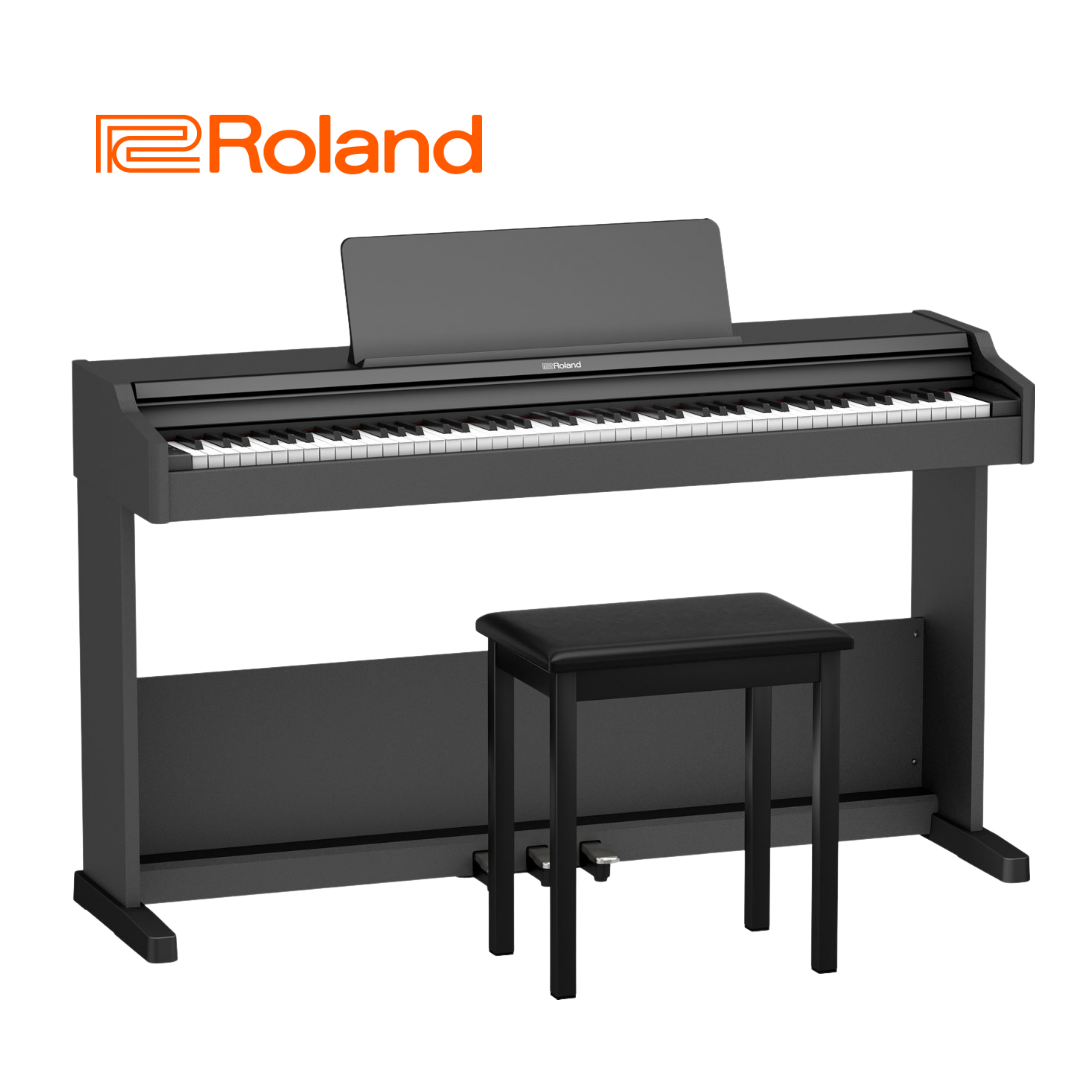 Roland RP107 黑色 滑蓋式 88鍵數位電鋼琴 附贈固定式鋼琴椅