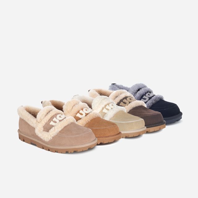 【5色入】UGG Ozlana 2026AW Logo Shearling Loafer