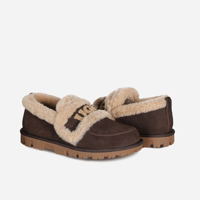 【5色入】UGG Ozlana 2026AW Logo Shearling Loafer
