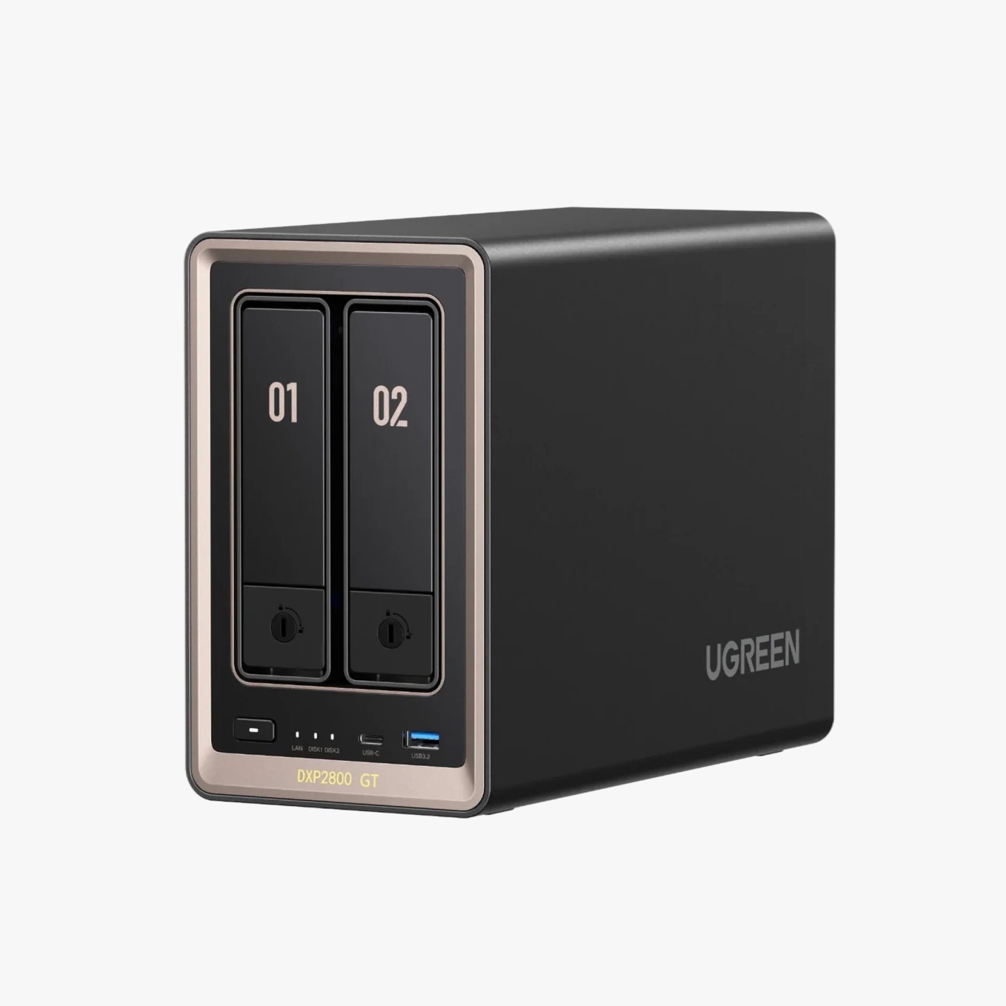 UGREEN 綠聯 NASync DXP2800 GT 2-Bay 10GbE 網路儲存伺服器