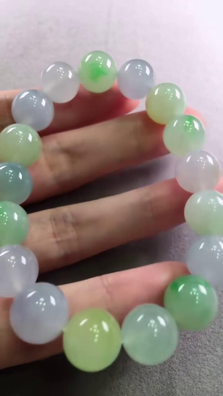 914316 翡翠多寶手串 (12mm直徑)