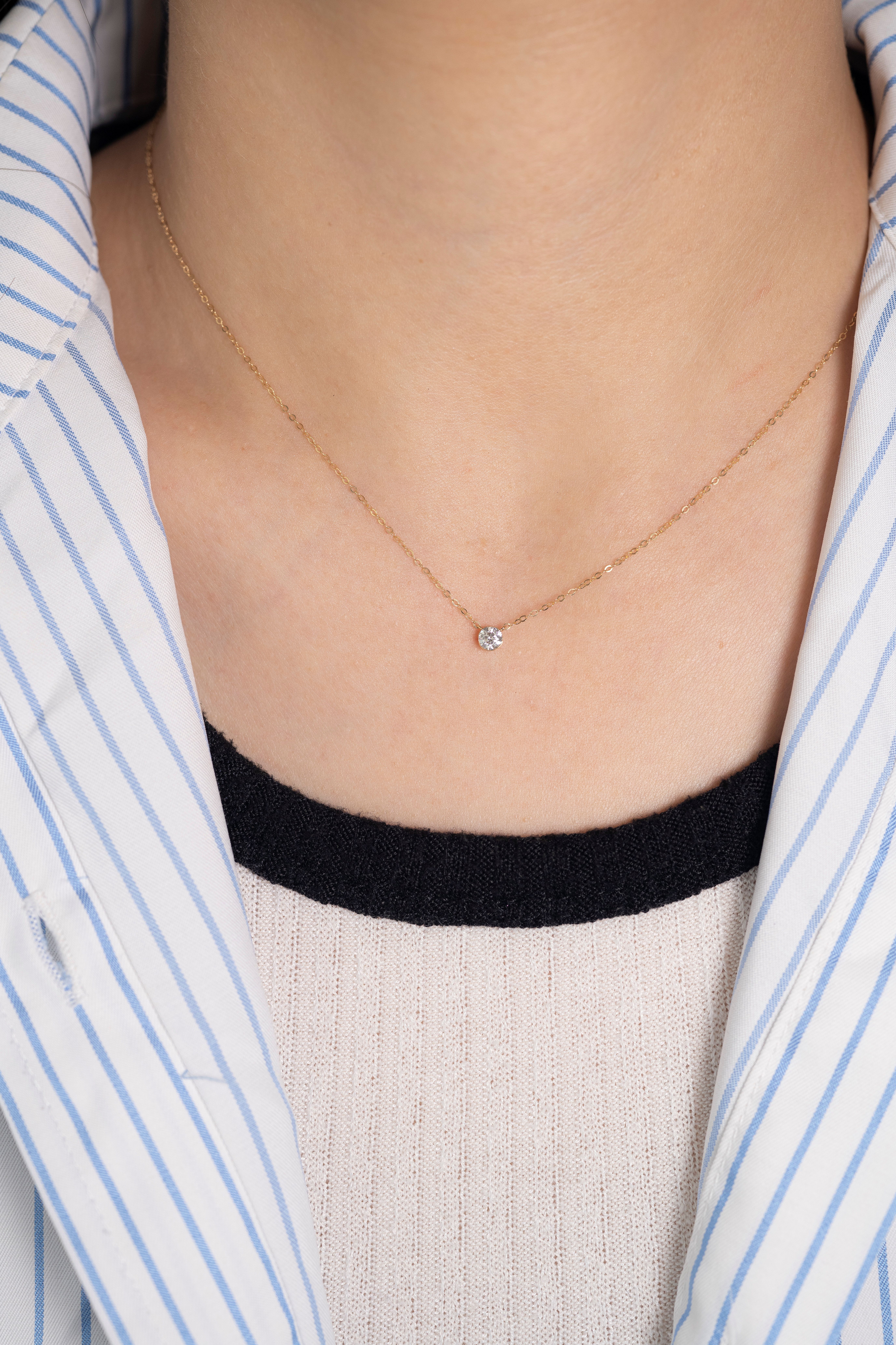 18K 0.20ct Diamond Necklace