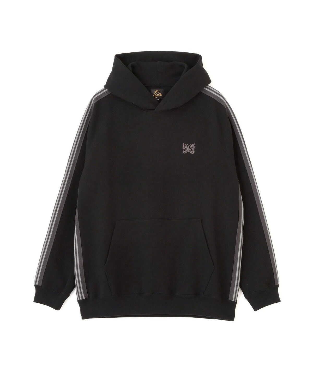 NEEDLES / [B'2nd EXCLUSIVE] TRACK HOODIE COTTON JERSEY  - BLACK| RW1626