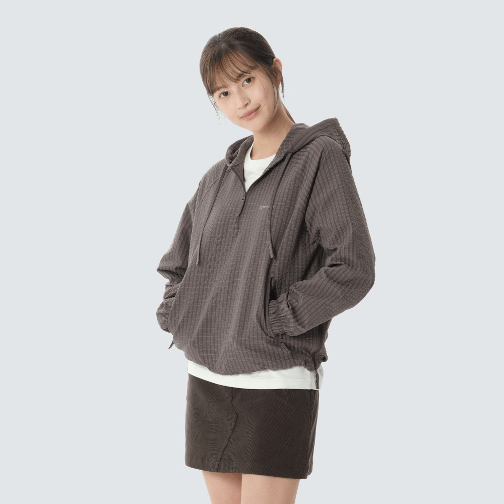 Snow Peak｜Check Seersucker Women's Anorka S26FWF-AN09 [2 colors] SN76