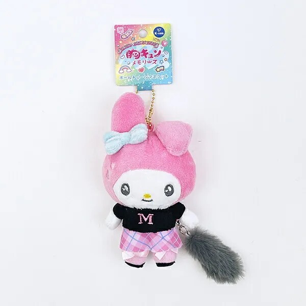 Sanrio My Melody Heart-Pounding Memories Heisei Retro Plush Keychain