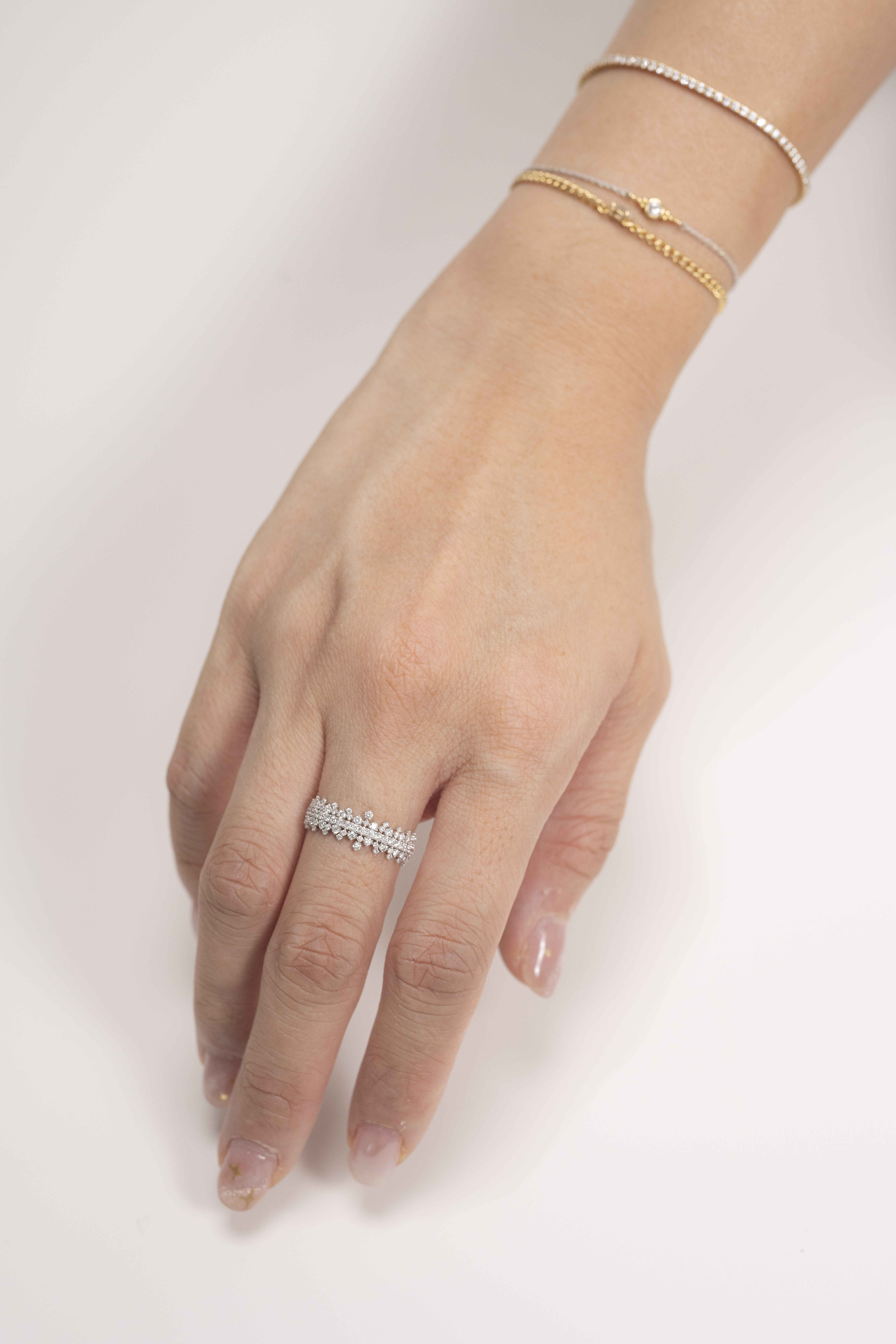 18K Crown Diamond Ring