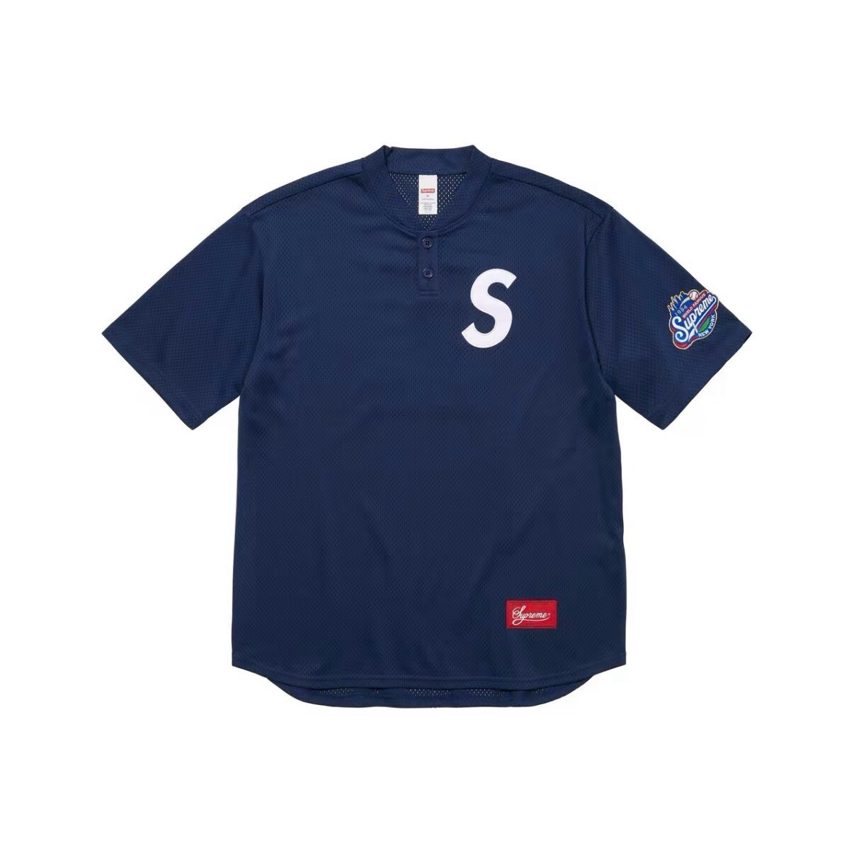 【Focus Store】現貨 Supreme FW24 S-Logo Baseball Henley "Navy" 深藍 亨利衫