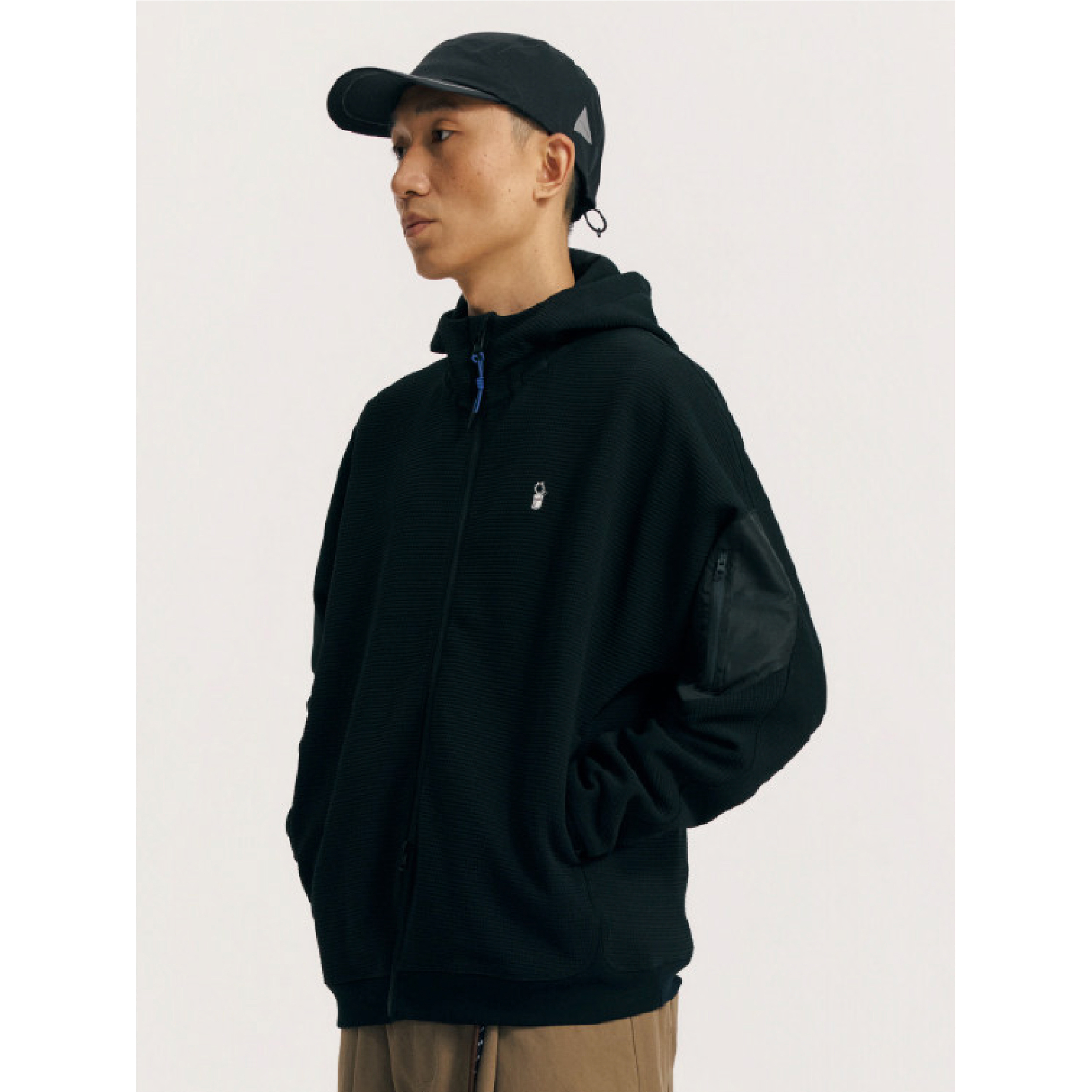 PIN SKTBS Waffle Pattern Hoodie 華夫格連帽外套 [P-J1326]