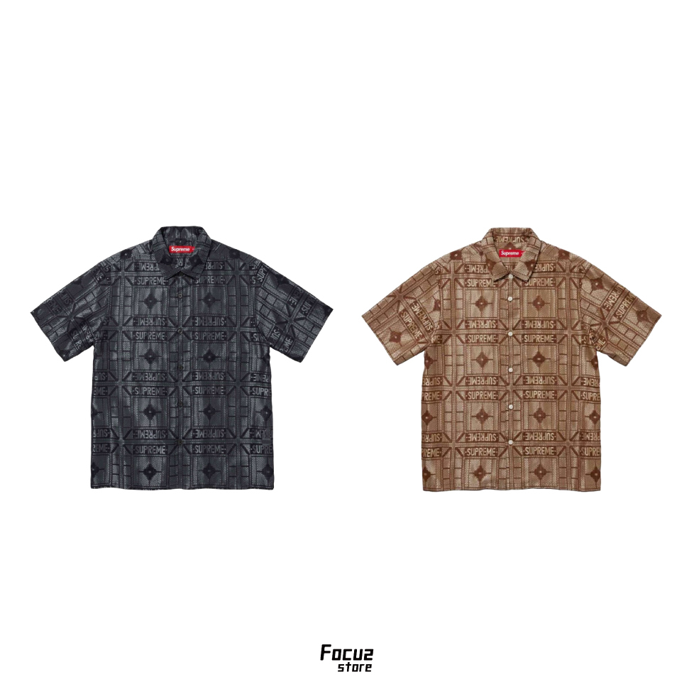 【Focus Store】現貨 Supreme SS24 Tray Jacquard Shirt 滿版襯衫 兩色