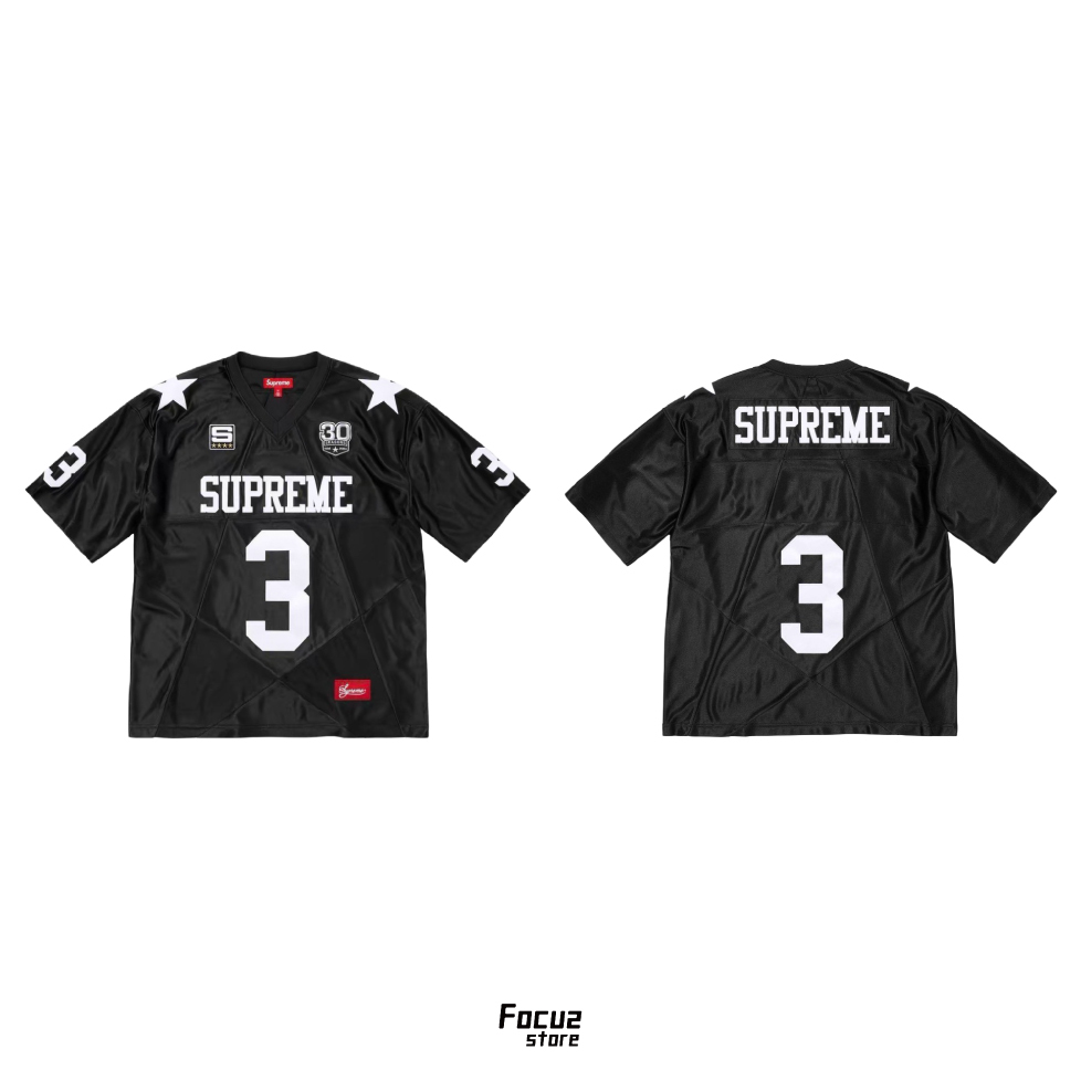 【Focus Store】現貨 Supreme FW24 Star Football Jersey "Black" 星星 足球衣 黑色