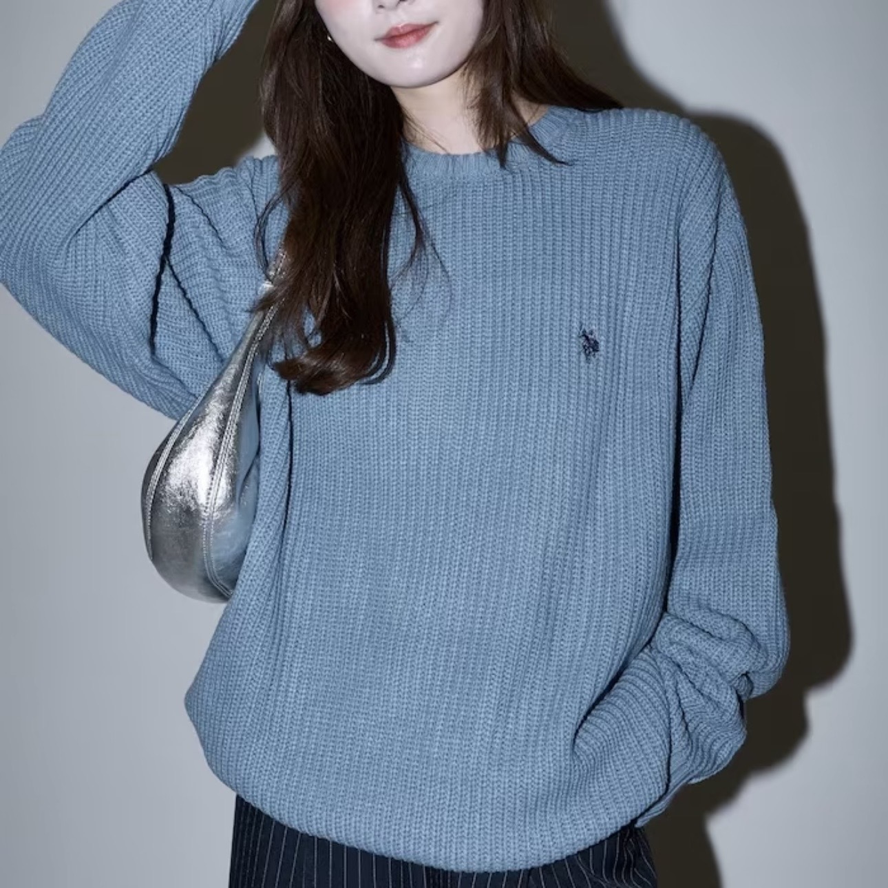 U.S. POLO ASSN. x PUBLUX 刺繡羅紋 針織衫 套頭衫 大學T