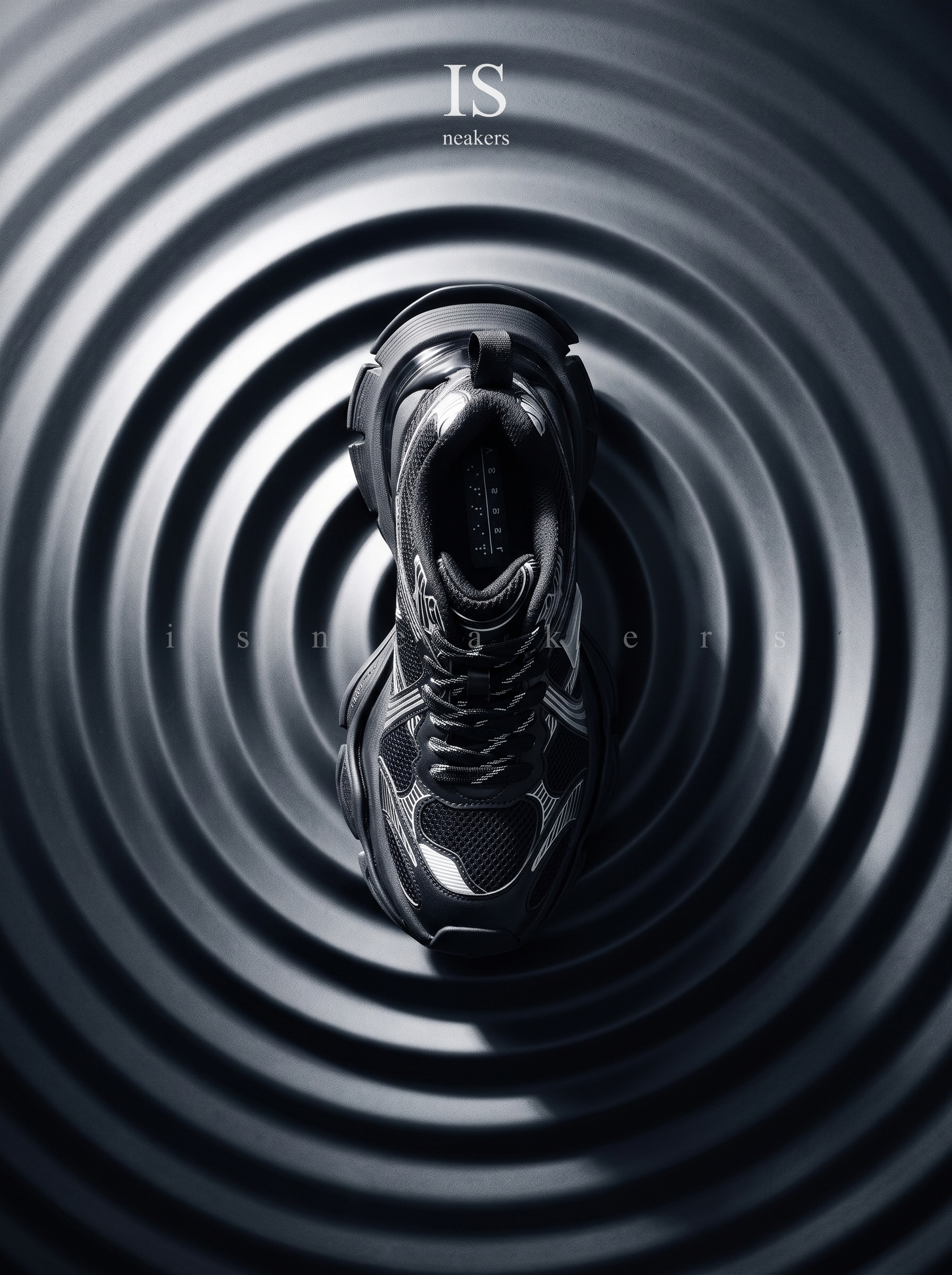 iSNEAKERS｜Felix Cat x Xvessel "Black White" 黑白 漣漪 復古老爹鞋 菲力貓聯名款 S25X68BS