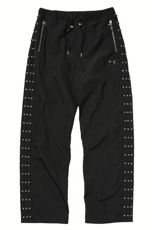 【Focus Store】現貨 Thug Club Triple Line STUD Track Pants 鉚釘 運動長褲 黑色