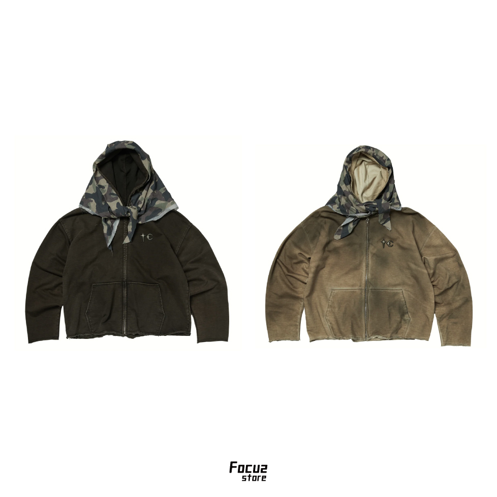 【Focus Store】現貨 Thug Club Creed Scarf Hooded Zip-up Hoodie 連帽拉鏈外套 兩色