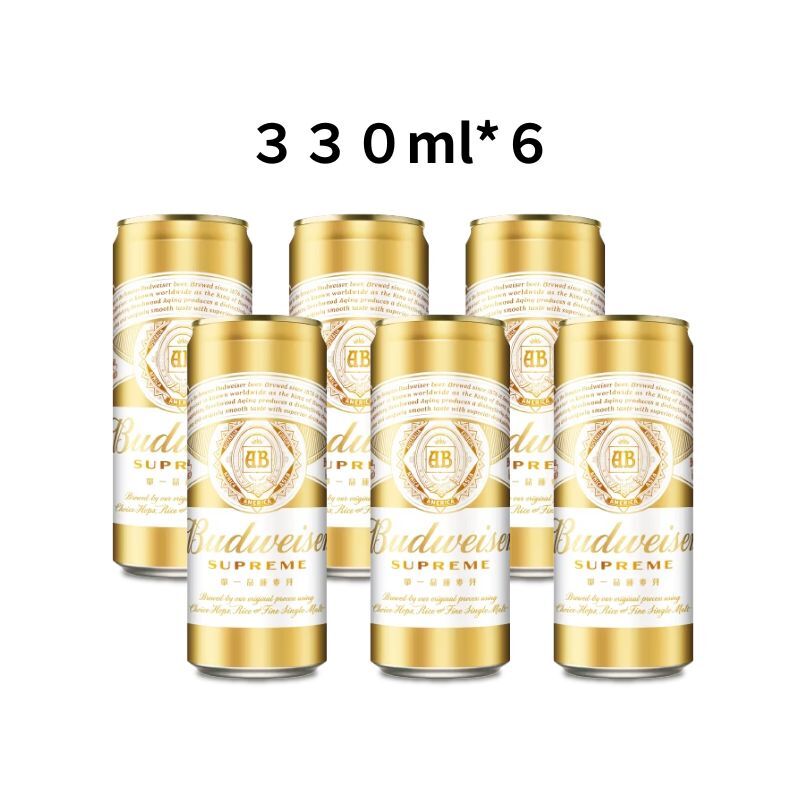 百威金尊｜小鋁330ml｜一手6入