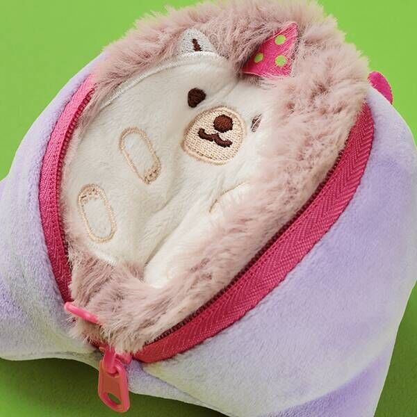 【萬聖節限定】JP 雙面刺蝟紫魔怪 Pouch 附有零食 3889 TK260925