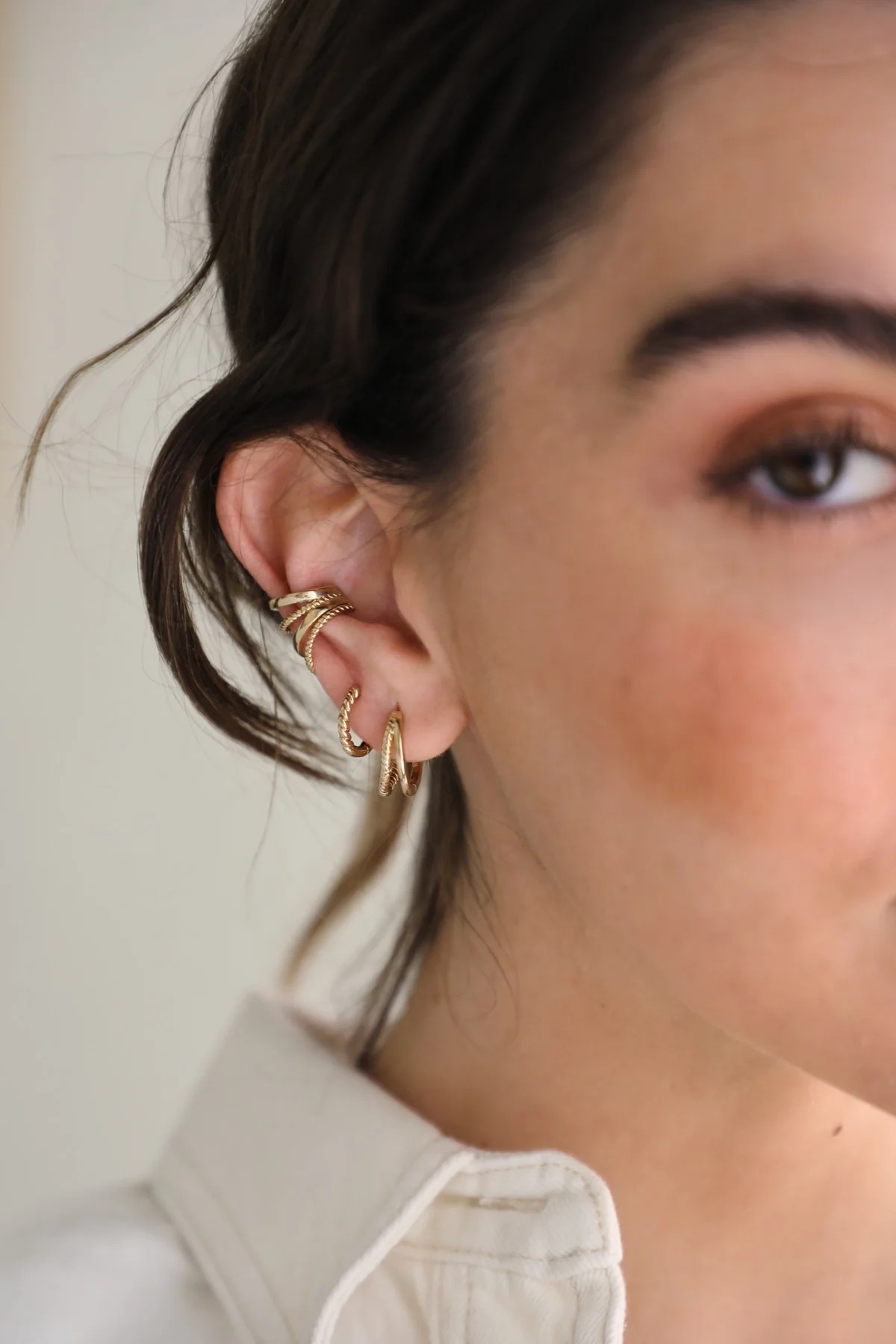 Waekura Earrings Aden Palladium (WA202)