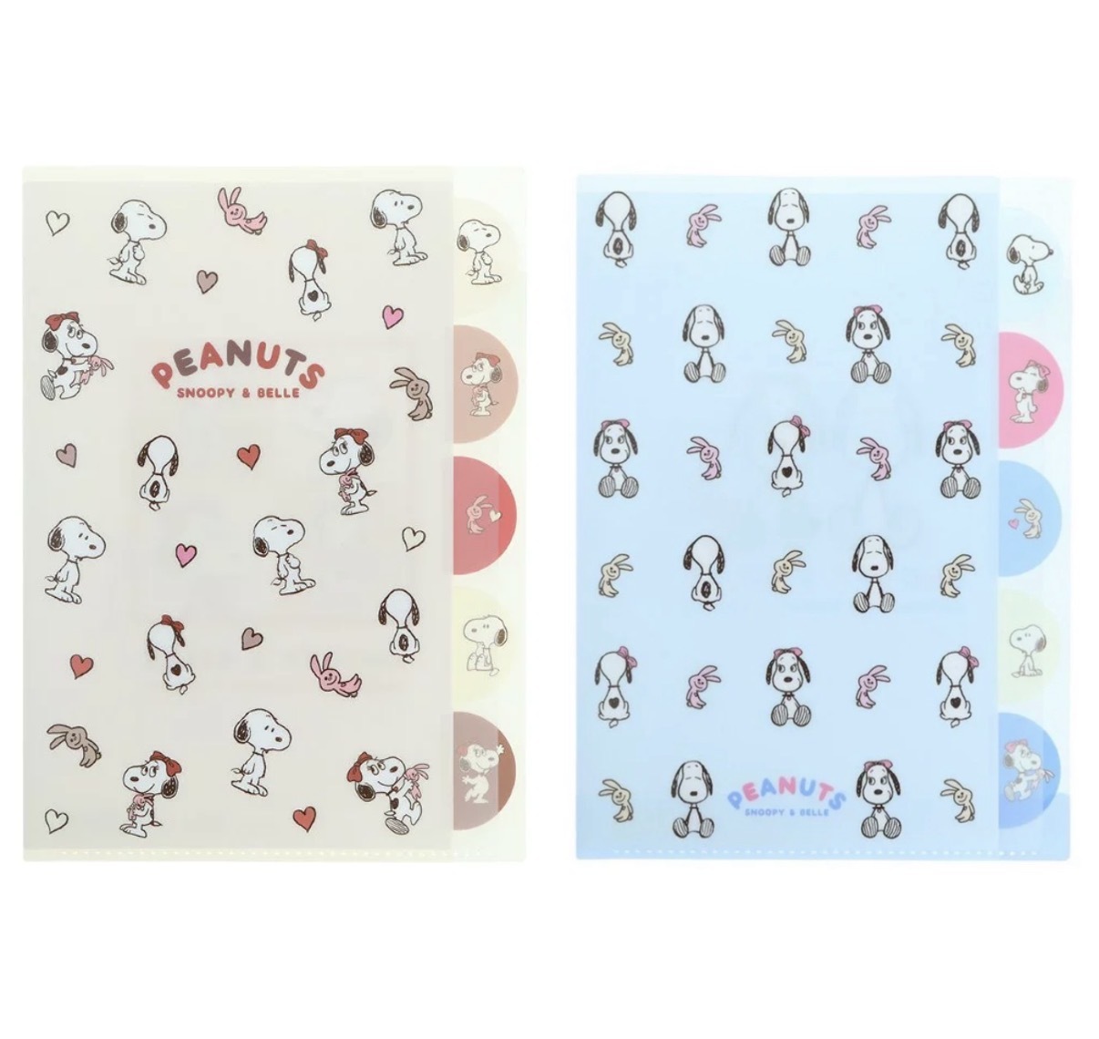 JP Snoopy and Belle 密集式 A4 File 4772 4789 TK260925