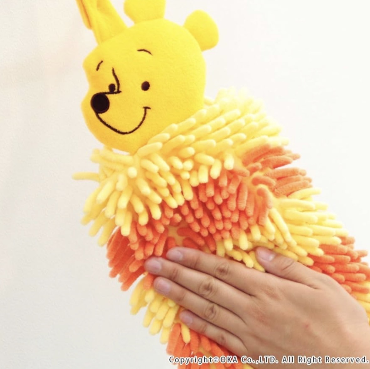 JP Pooh 超細纖維吸水珊瑚絨掛巾 綠黃 2130 TK260925