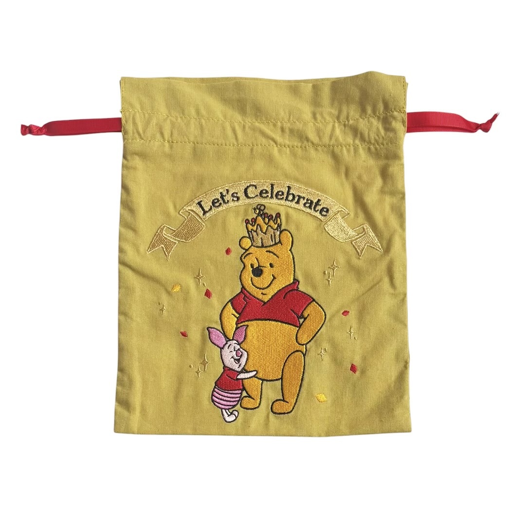 JP Pooh 刺繡閃閃皇冠索袋 0941 TK260925