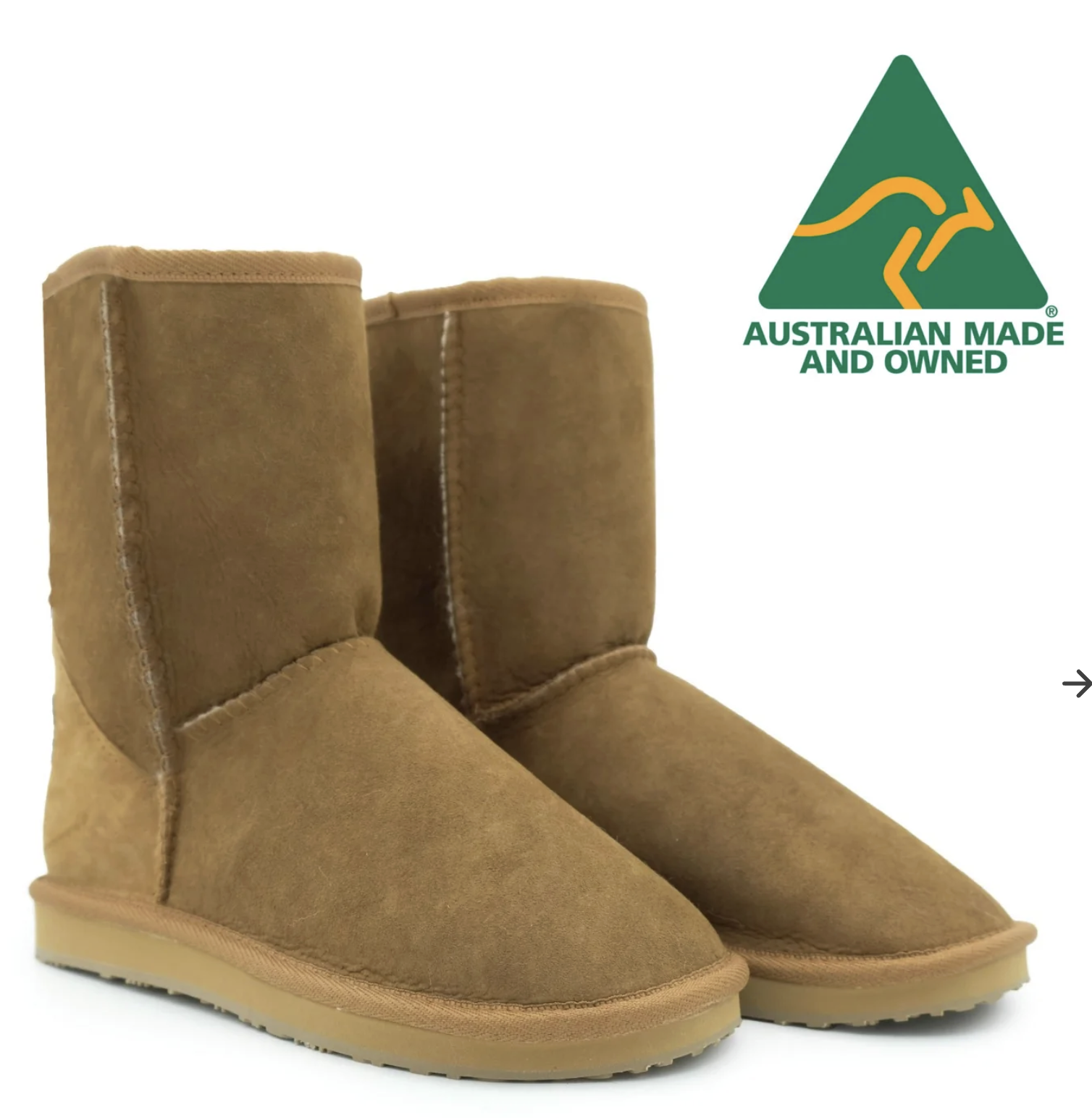0929AU09-AUS-YE-Oz Mid 經典澳洲羊皮毛一體 UGG 雪靴・墨爾本製造 [買兩件$2598,平均每件$1299]（A9 栗色）